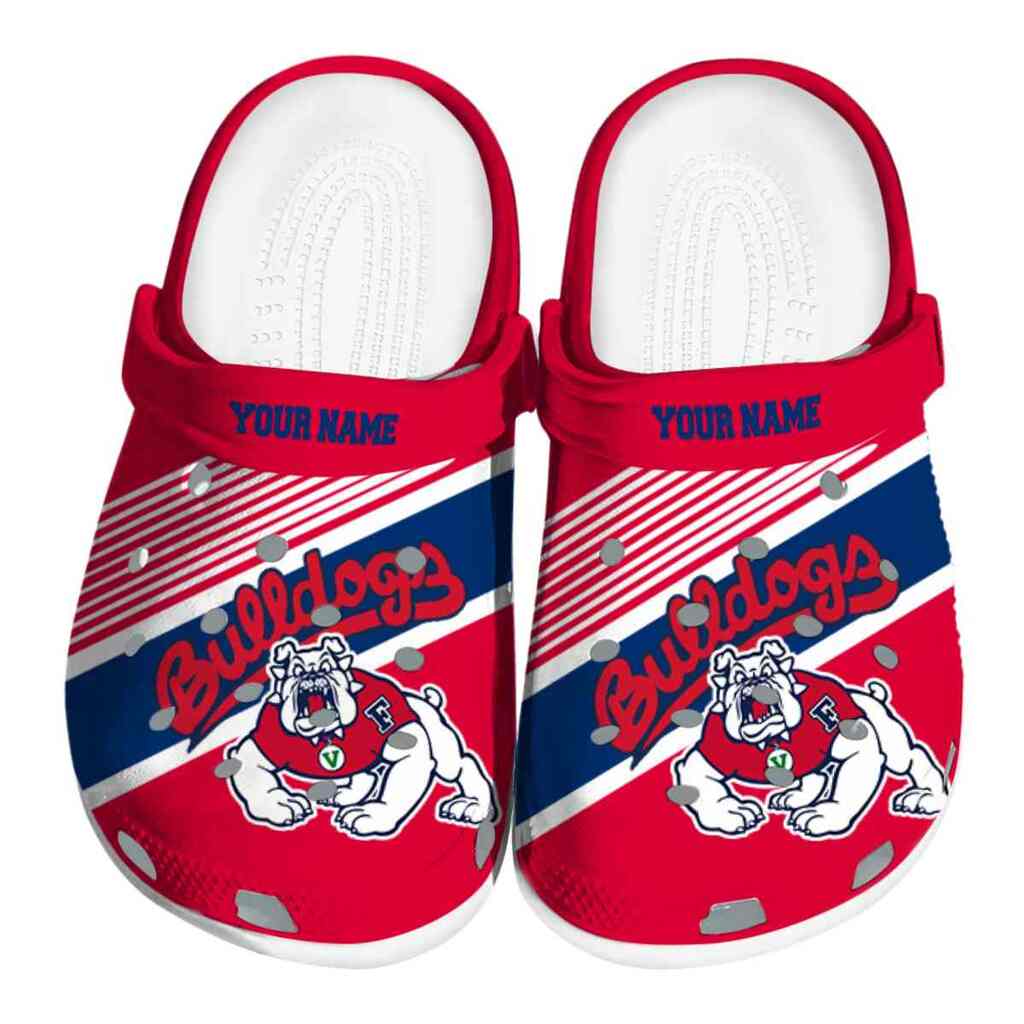 Custom Fresno State Bulldogs Vibrant Dual-Tone ClogTVC1801780