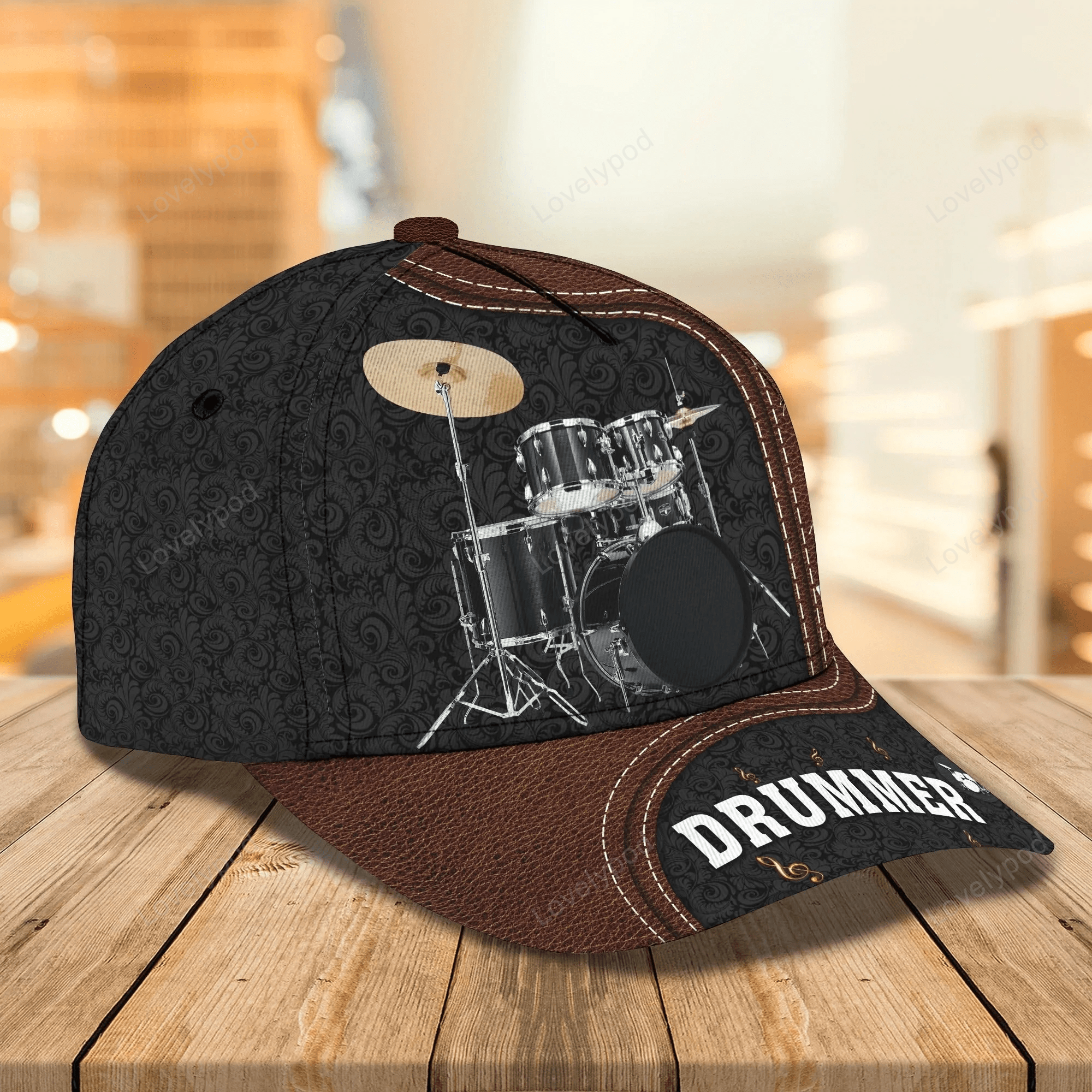 Custom Funny Baseball Full Print Drum Caps Hats, To My Boy Daughter Drummer Cap Hat, Drum Lover Gifts Trucker Hats Custom Hats Gifts For Men & Women