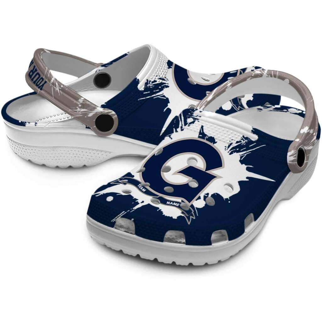 Custom Georgetown Hoyas Splatter Pattern ClogTVC1801723 - Image 3
