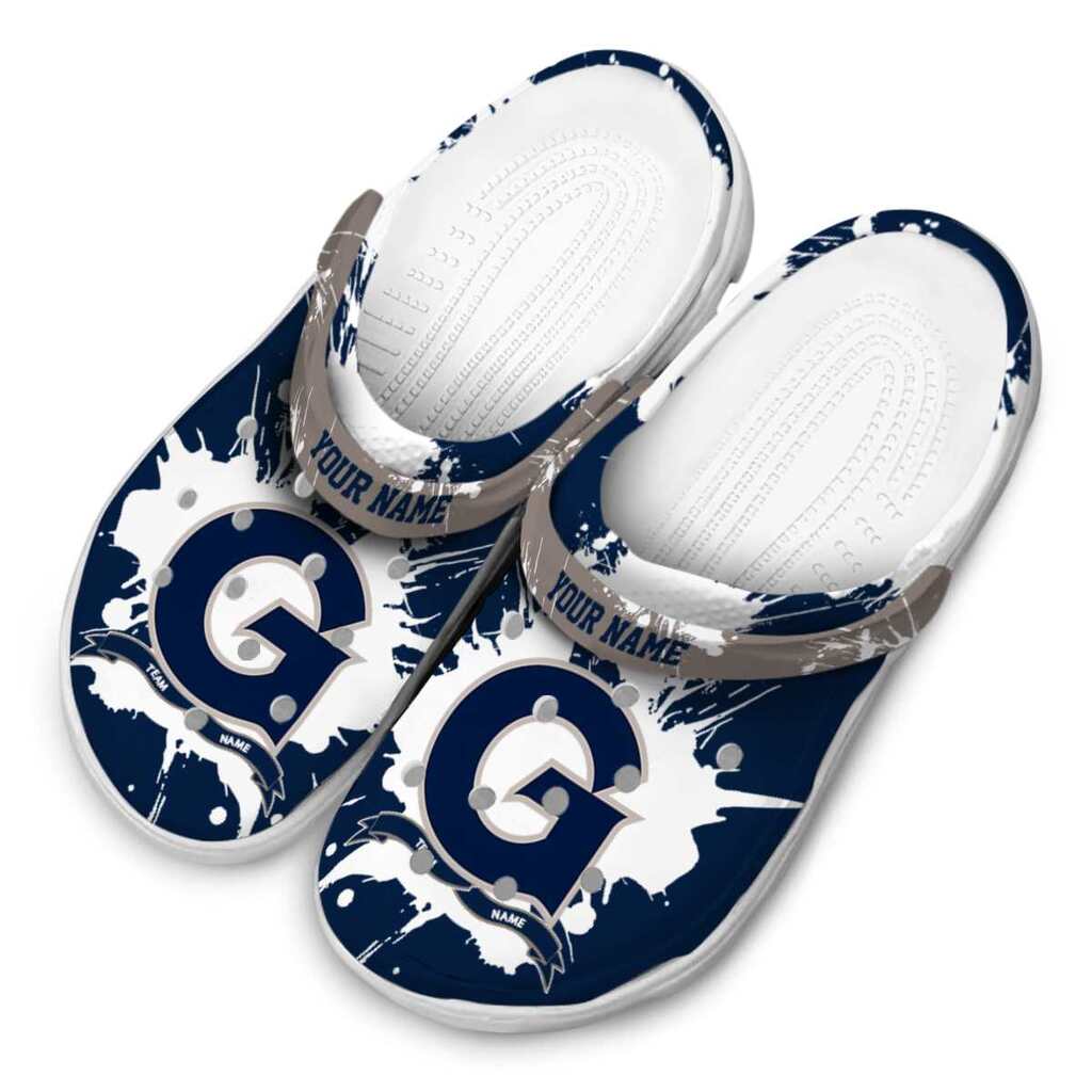 Custom Georgetown Hoyas Splatter Pattern ClogTVC1801723 - Image 4