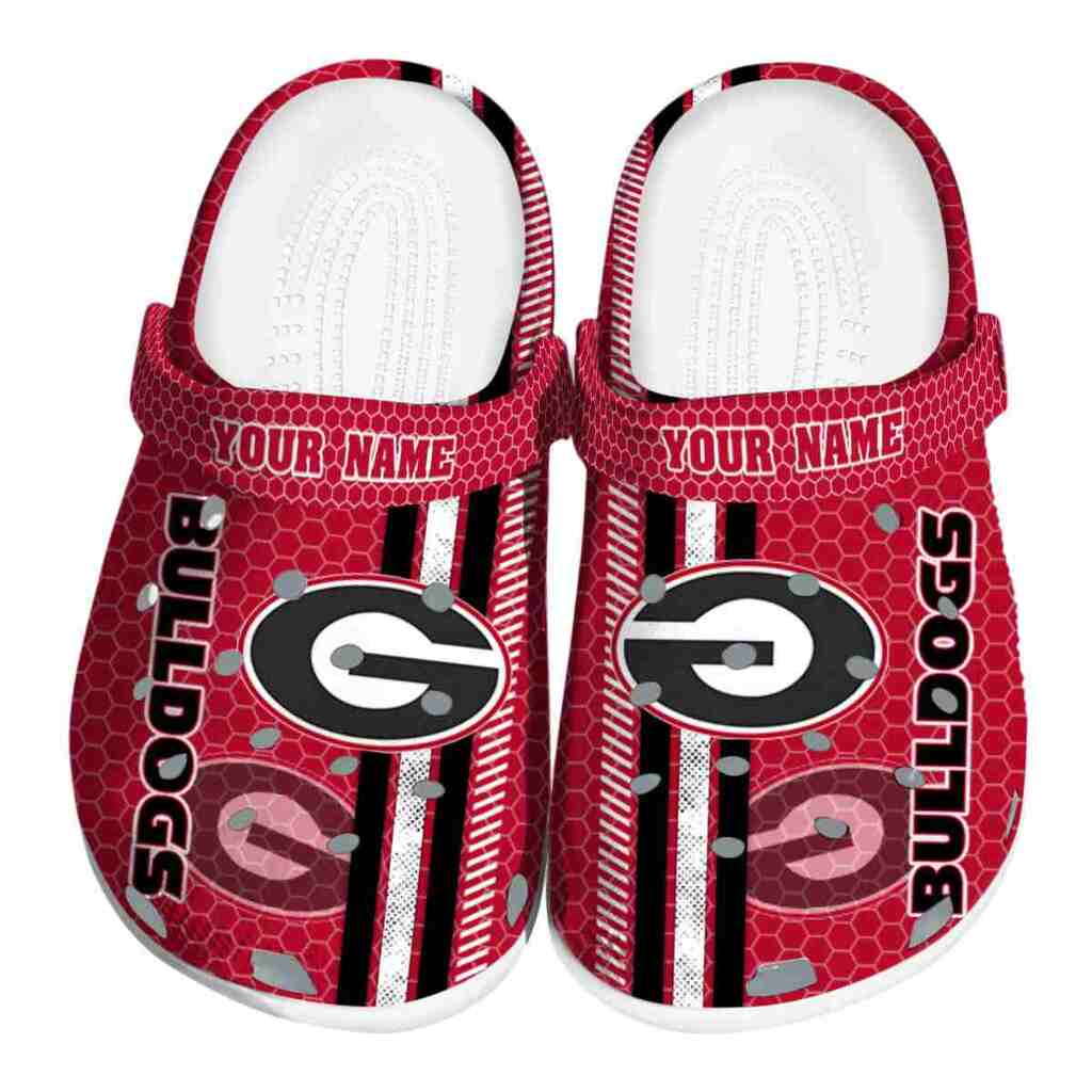 Custom Georgia Bulldogs Contrasting Stripes ClogTVC180123