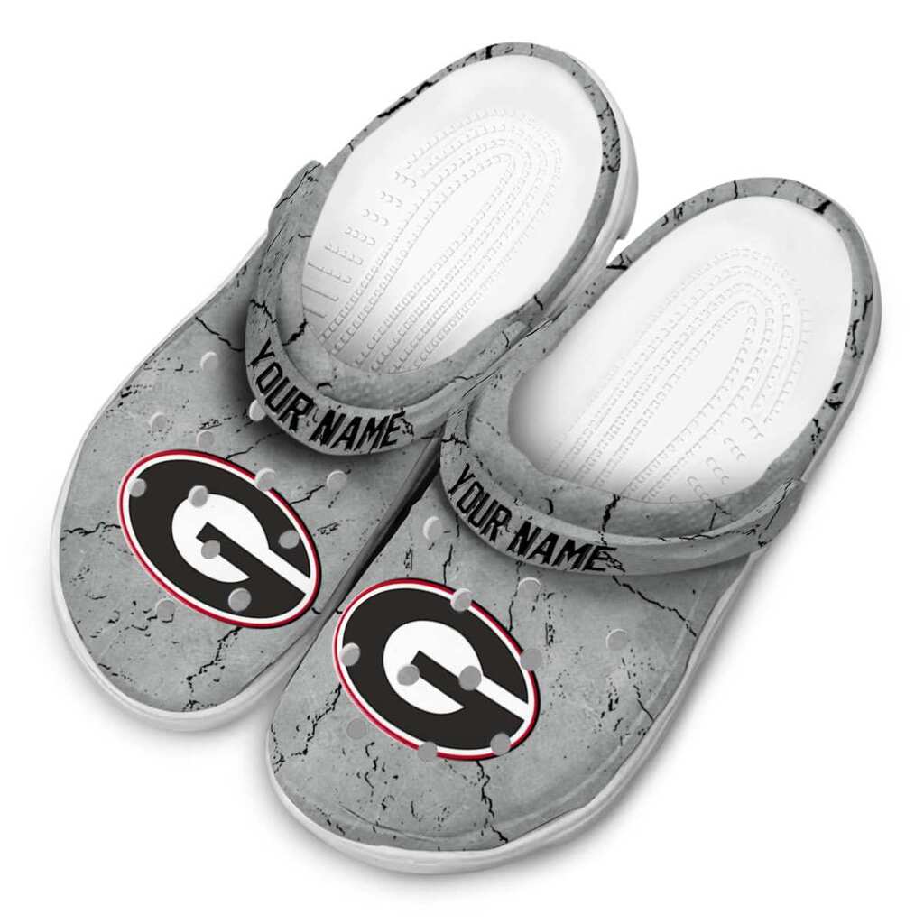 Custom Georgia Bulldogs Cracked Texture ClogTVC180123 - Image 4