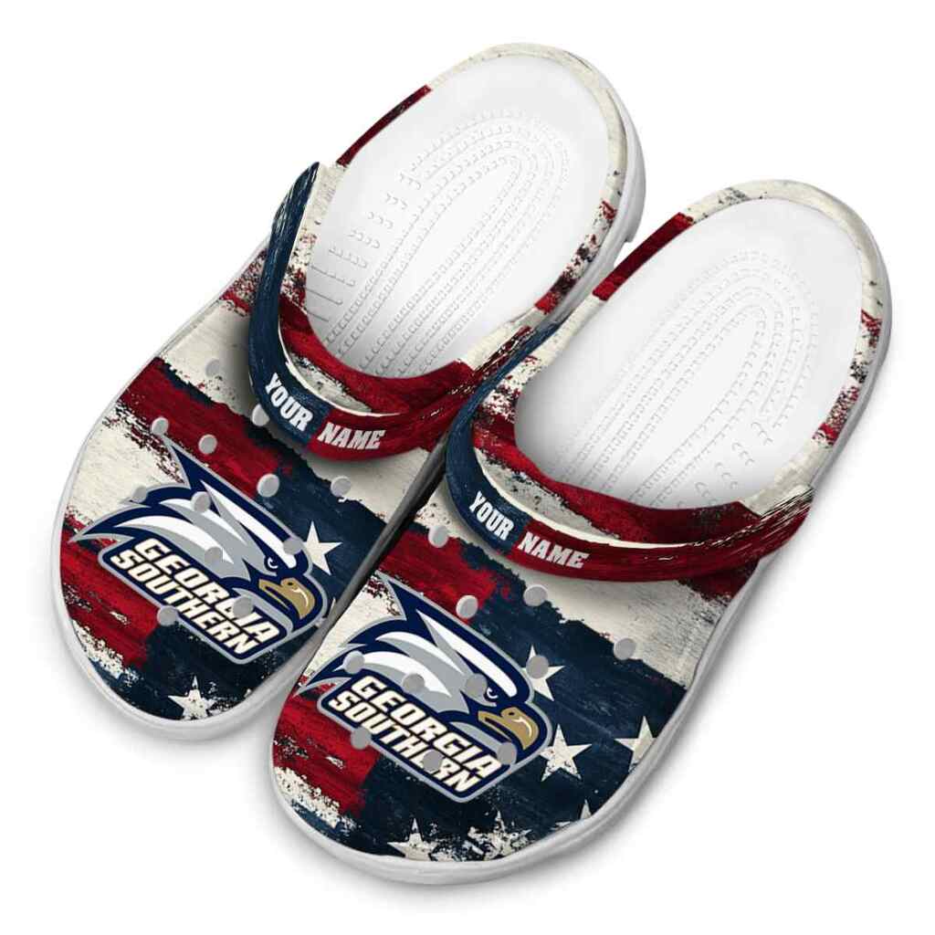 Custom Georgia Southern Eagles Patriotic Stripes ClogTVC1801694 - Image 4