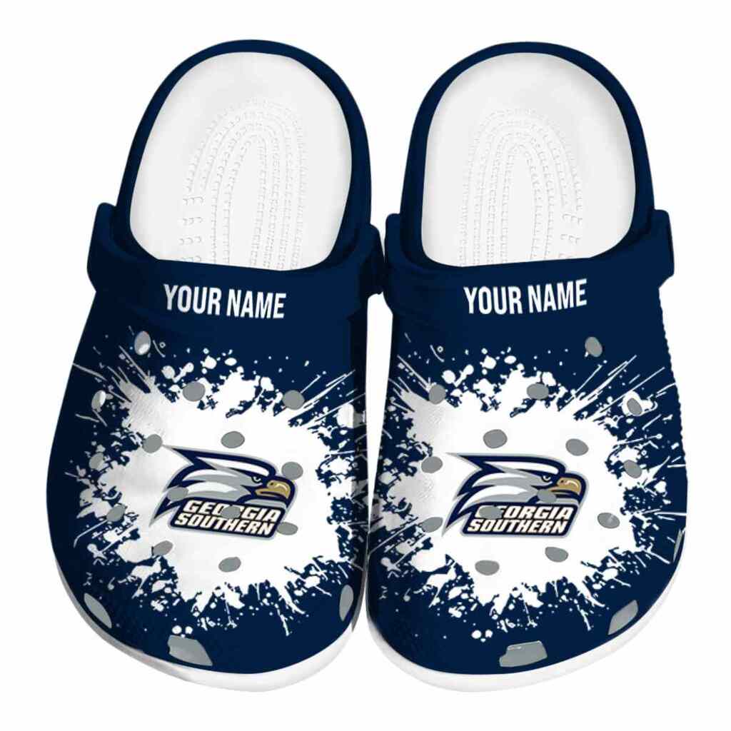 Custom Georgia Southern Eagles Splatter Background ClogTVC1801751