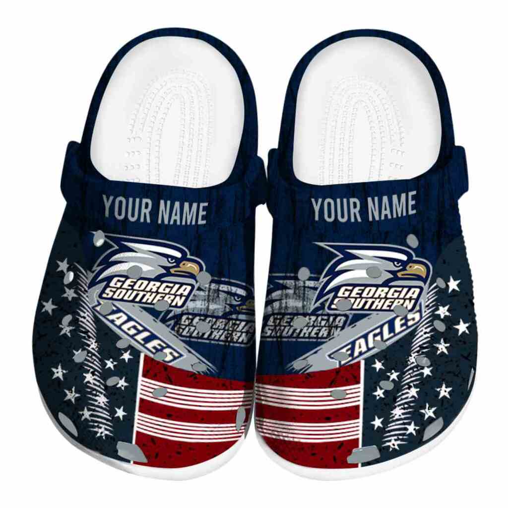 Custom Georgia Southern Eagles Star-Spangled Side Pattern ClogTVC1801723