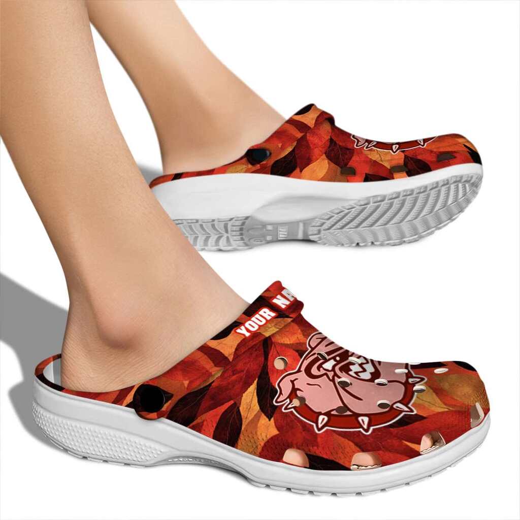 Custom Gonzaga Bulldogs Autumn Leaves ClogTVC1801695 - Image 2