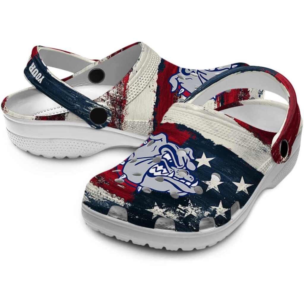 Custom Gonzaga Bulldogs Patriotic Stripes ClogTVC1801695 - Image 3