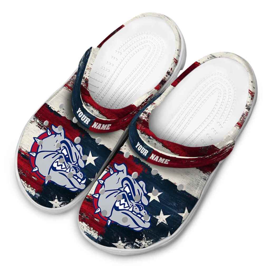 Custom Gonzaga Bulldogs Patriotic Stripes ClogTVC1801695 - Image 4