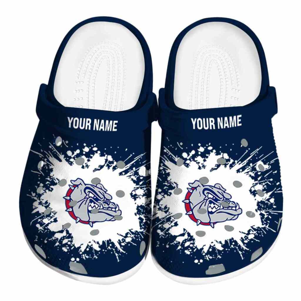 Custom Gonzaga Bulldogs Splatter Background ClogTVC1801752