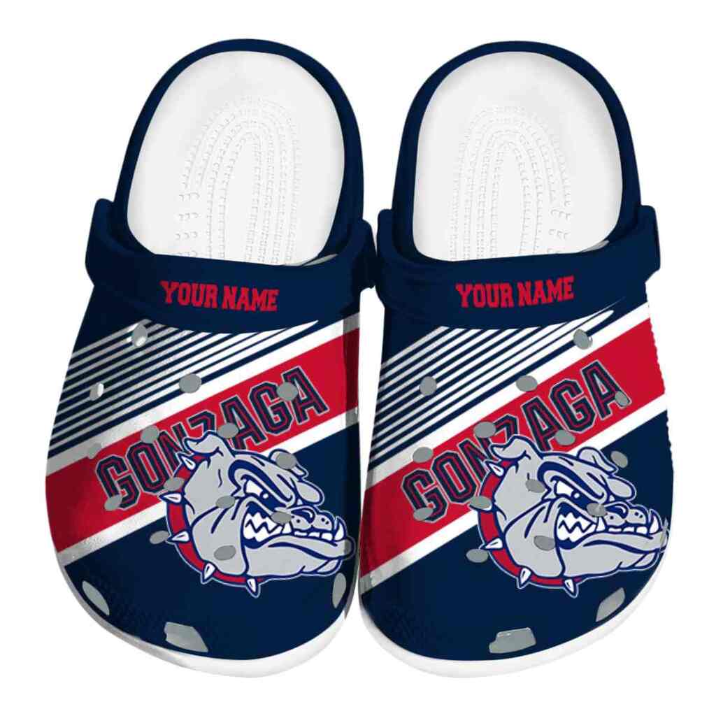 Custom Gonzaga Bulldogs Vibrant Dual-Tone ClogTVC1801781