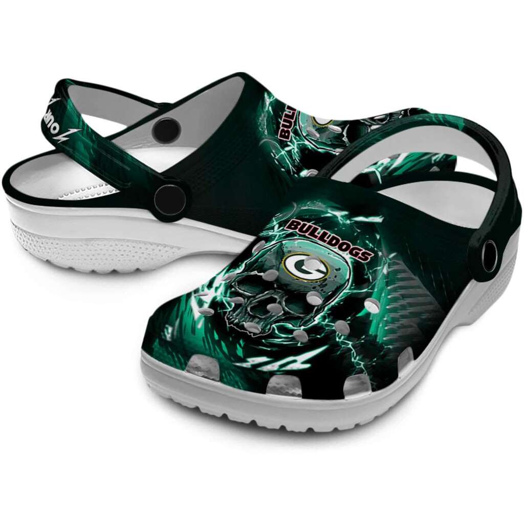 Custom Green Bay Packers Gothic Skull ClogTVC1801141 - Image 3