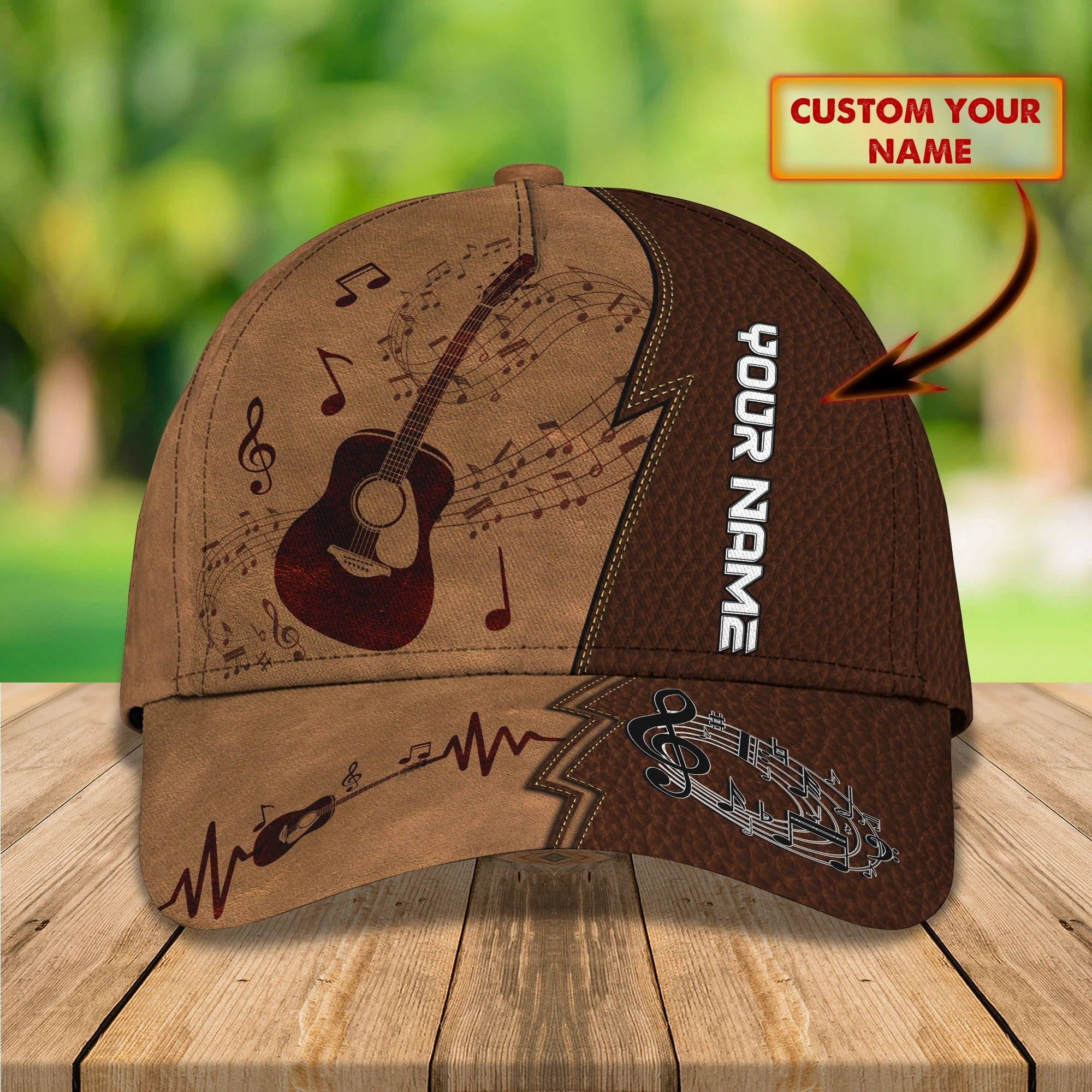 Custom Guitar Cap Hat Or Guitarist Man Travel Summer Cap Hat, Present To Guitar And Music Lovers Trucker Hats Custom Hats Gifts For Men & Women
