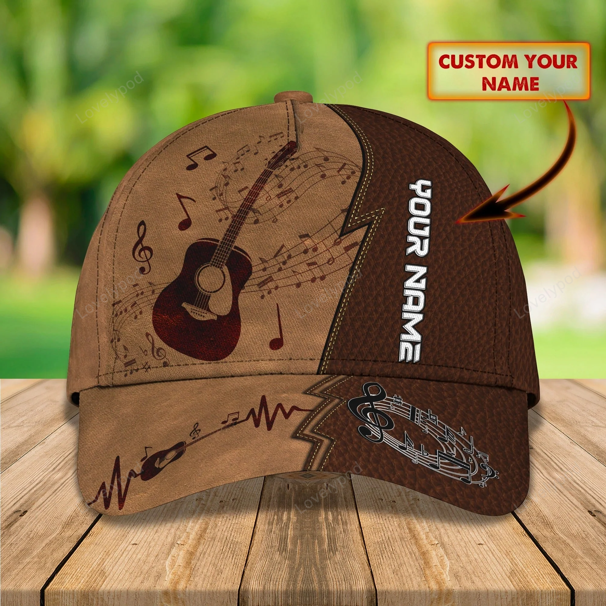 Custom Guitar Cap Hat Or Guitarist Man Travel Summer Cap Hat, Present To Guitar And Music Lovers Trucker Hats Custom Hats Gifts For Men & Women