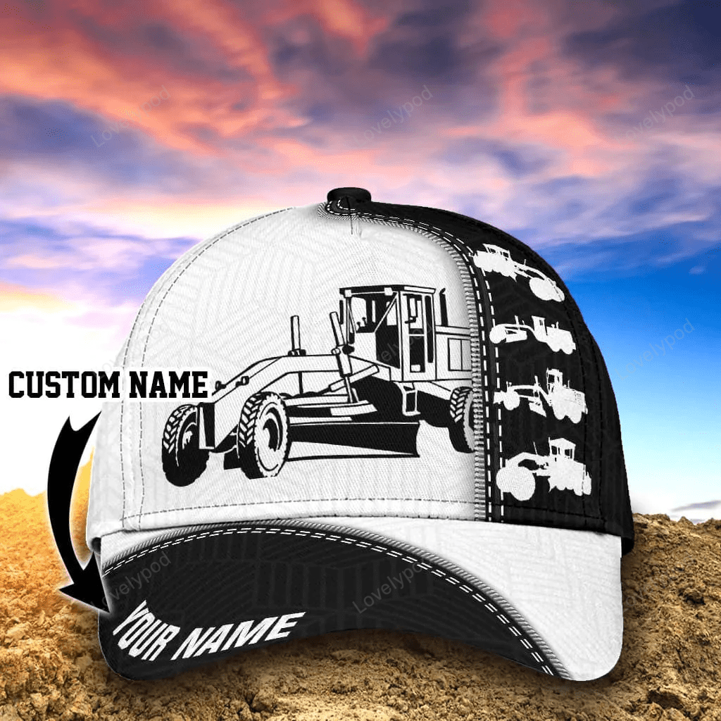 Custom Heavy Equipment 3D Classic Cap for Husband Proud of Heavy Equipment Hat Trucker Hats Custom Hats Gifts For Men & Women