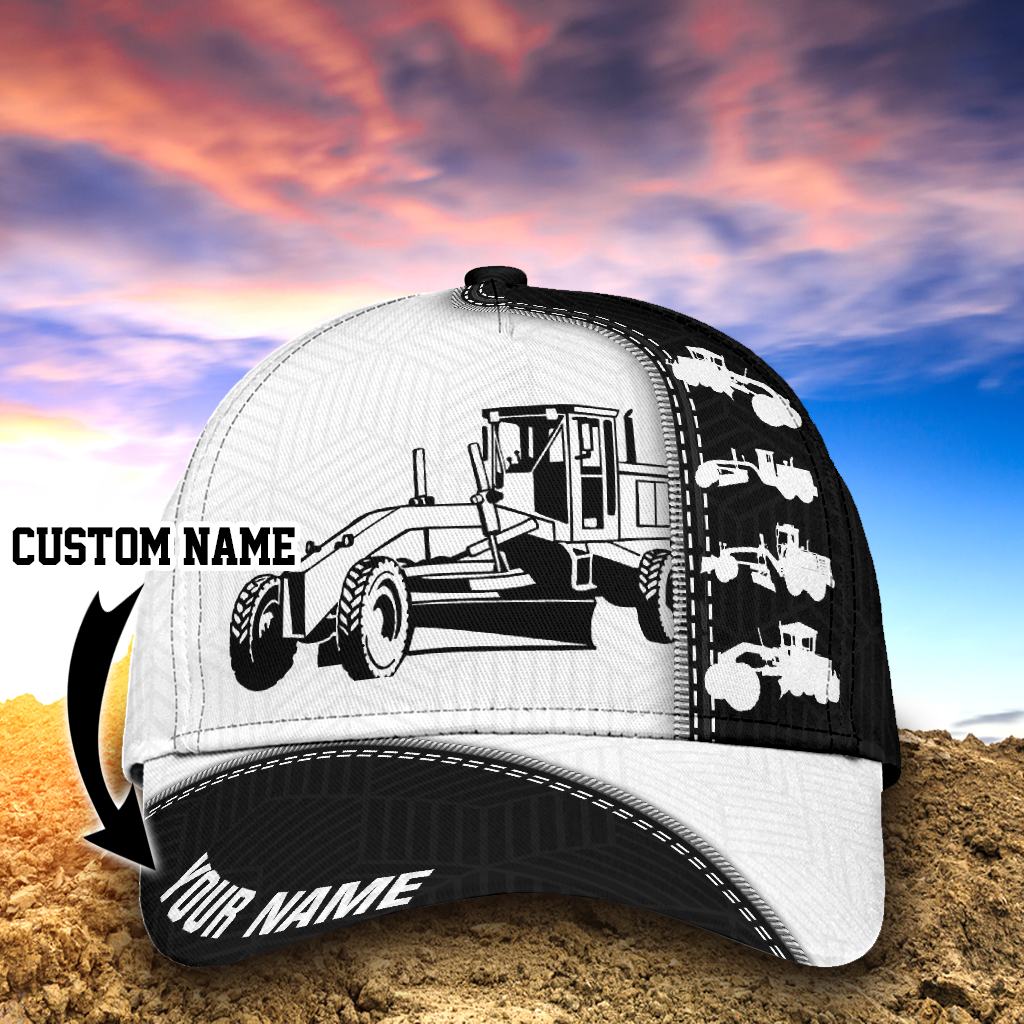 Custom Heavy Equipment Classic Cap For Men And Women, Excavator 3D Full Printed Baseball Cap Hat, Excavator Cap Hat Trucker Hats Custom Hats Gifts For Men & Women
