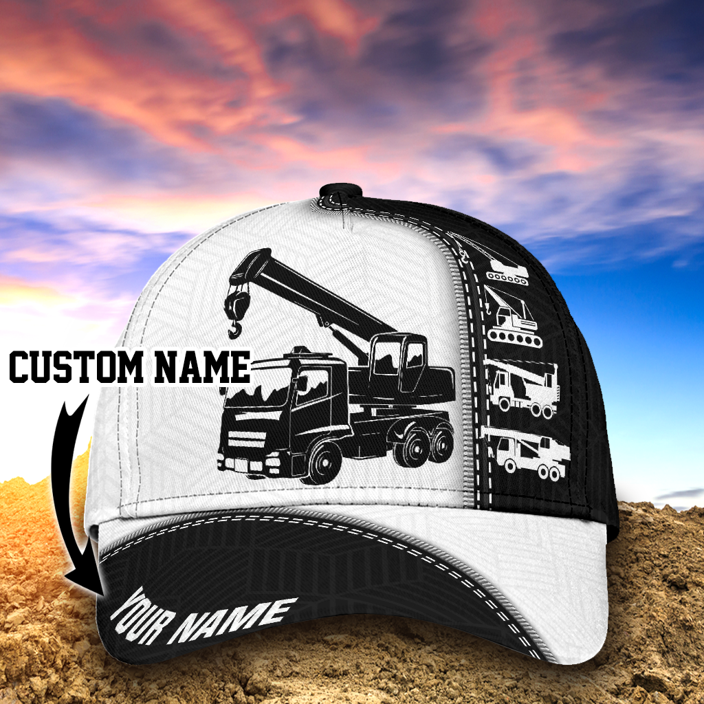 Custom Heavy Equipment Classic Cap For Men And Women, Excavator 3D Full Printed Baseball Cap Hat, Excavator Cap Hat Trucker Hats Custom Hats Gifts For Men & Women
