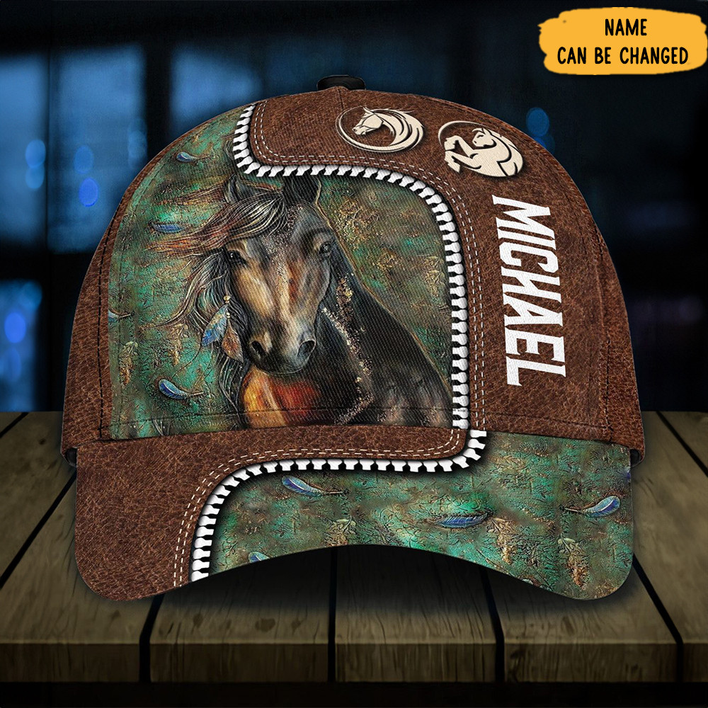 Custom Horse Vintage Hat Unique Personalized Horse Gifts For Him Christmas Trucker Hats Custom Hats Gifts For Men & Women
