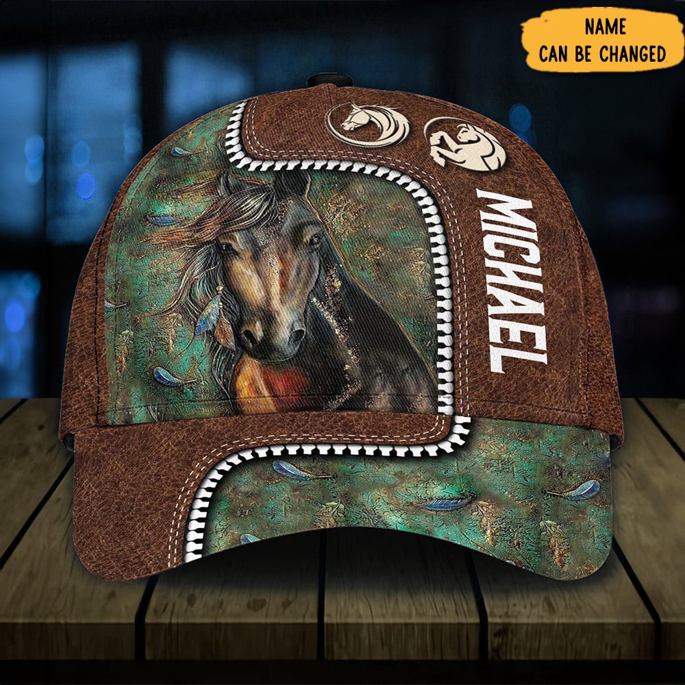 Custom Horse Vintage Hat Unique Personalized Horse Gifts For Him Christmas Trucker Hats Custom Hats Gifts For Men & Women