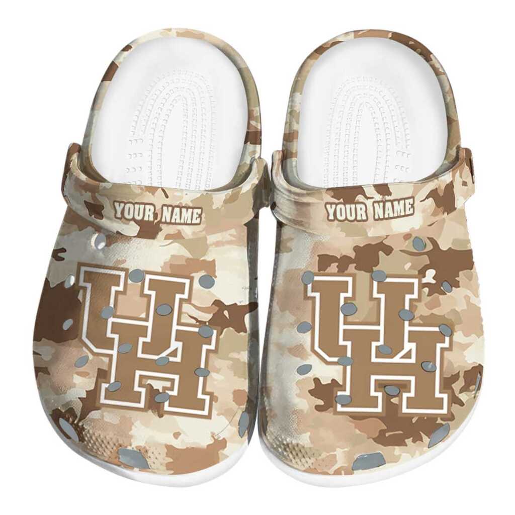 Custom Houston Cougars Desert Camo ClogTVC1801695