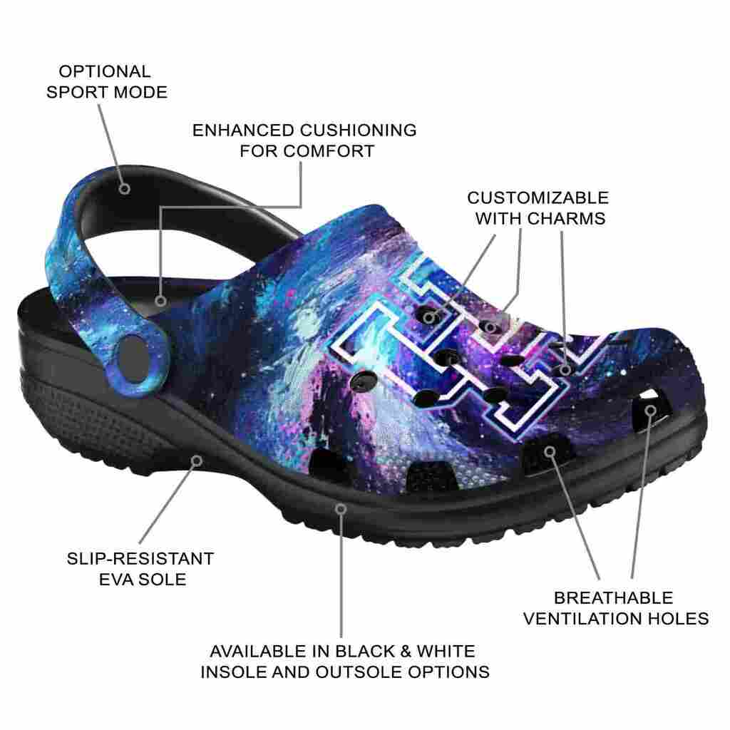 Custom Houston Cougars Galaxy Swirl ClogTVC1801695 - Image 5