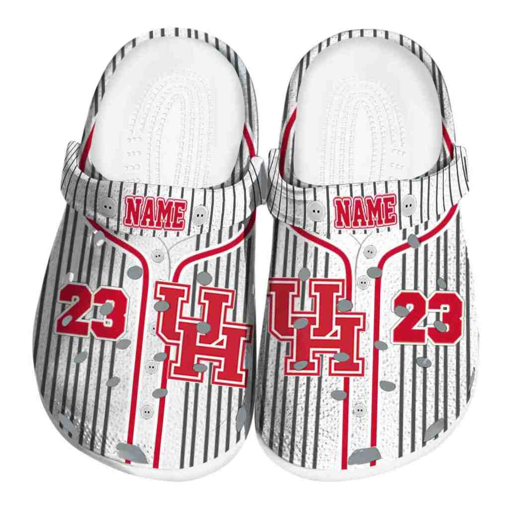 Custom Houston Cougars Pinstripe Pattern ClogTVC1801751
