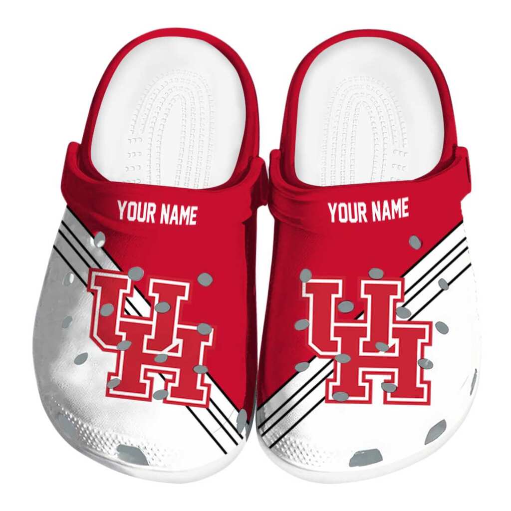 Custom Houston Cougars Striped Accents ClogTVC1801833