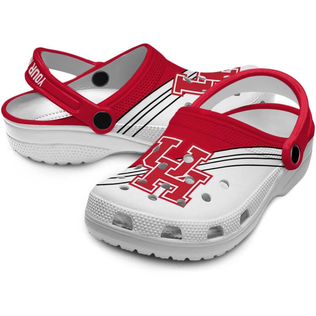 Custom Houston Cougars Striped Accents ClogTVC1801833 - Image 3