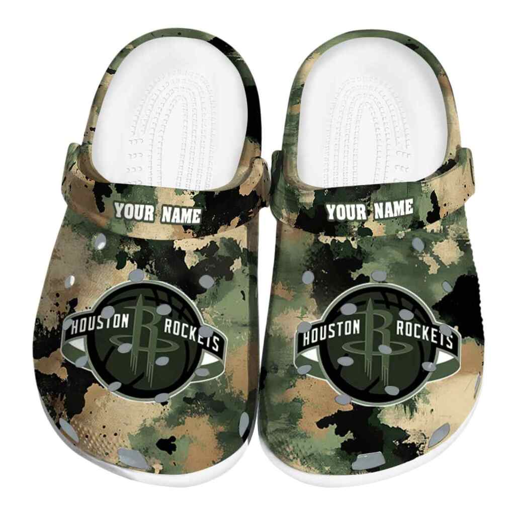 Custom Houston Rockets Camouflage Craze ClogTVC1801683