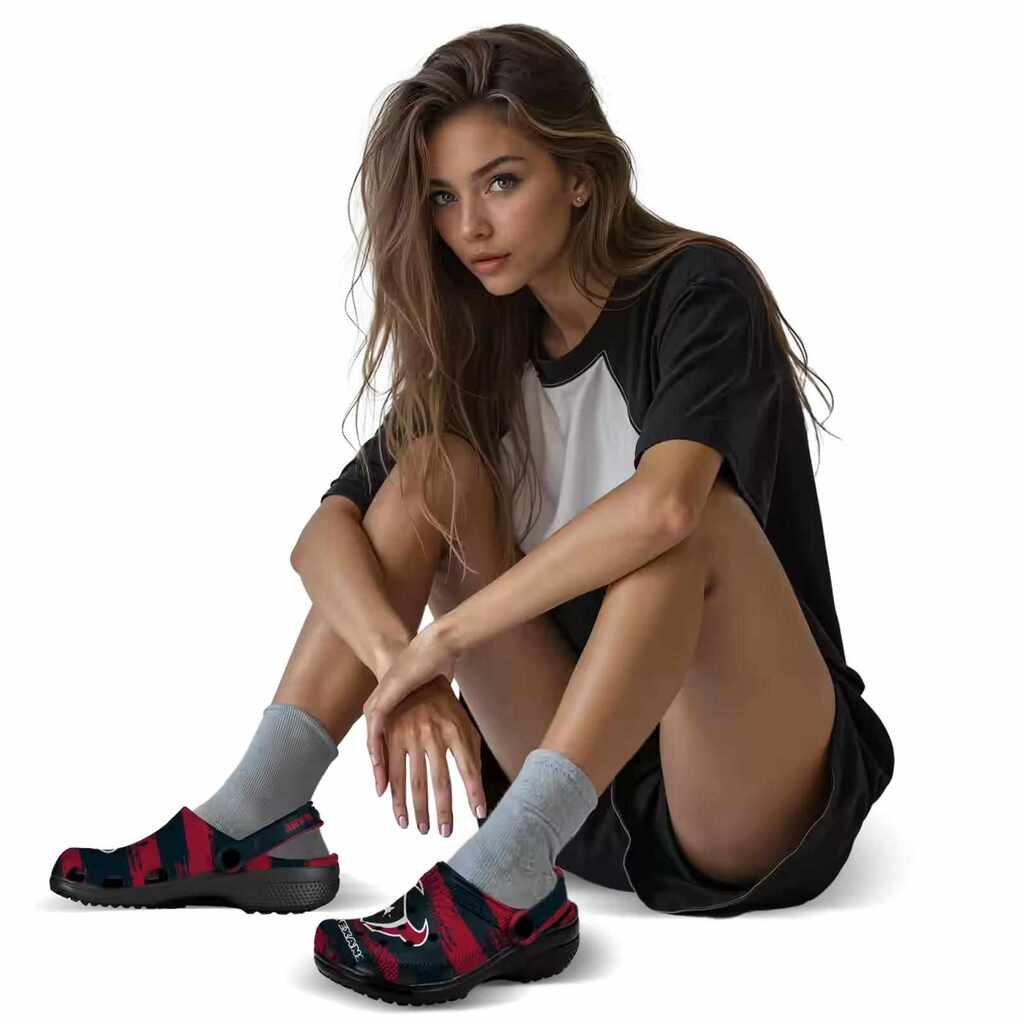 Custom Houston Texans Paint Splatter Graphics ClogTVC1801996 - Image 6