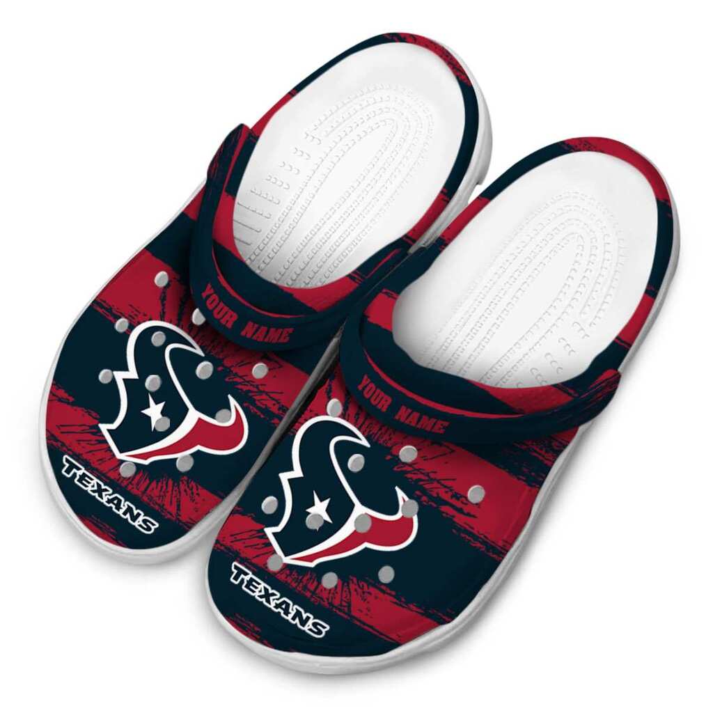 Custom Houston Texans Paint Splatter Graphics ClogTVC1801996 - Image 4