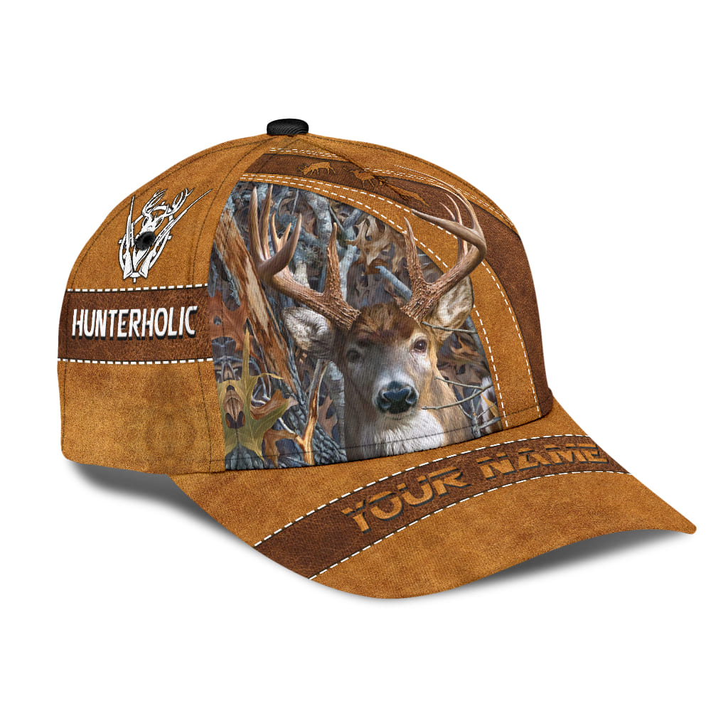 Custom Hunting Cap Hat, 3D All Over Printed Deer Hunting Baseball Cap Hat, Gift For Hunter Trucker Hats Custom Hats Gifts For Men & Women