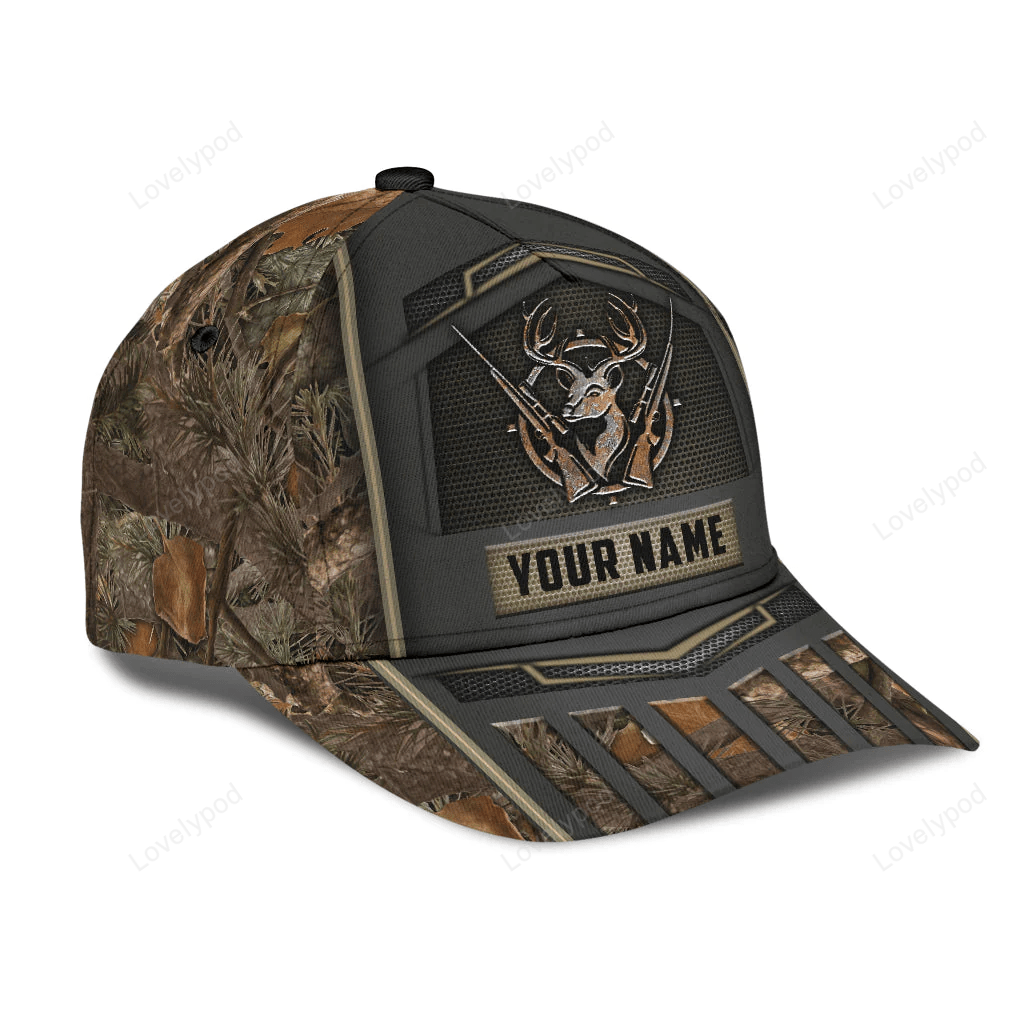 Custom Hunting Classic Cap Hat With Name, Hunter Baseball Cap Hat Present To Hunter Man Girl Trucker Hats Custom Hats Gifts For Men & Women