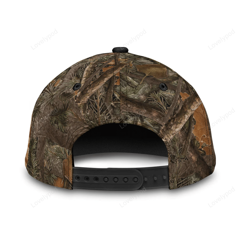 Custom Hunting Classic Cap Hat With Name, Hunter Baseball Cap Hat Present To Hunter Man Girl Trucker Hats Custom Hats Gifts For Men & Women