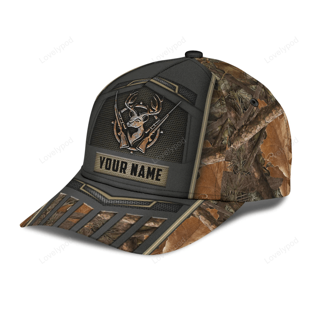 Custom Hunting Classic Cap Hat With Name, Hunter Baseball Cap Hat Present To Hunter Man Girl Trucker Hats Custom Hats Gifts For Men & Women