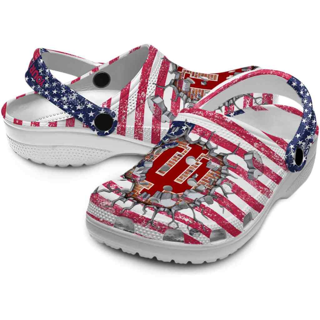 Custom Indiana Hoosiers Freedom Splinter ClogTVC1801816 - Image 3