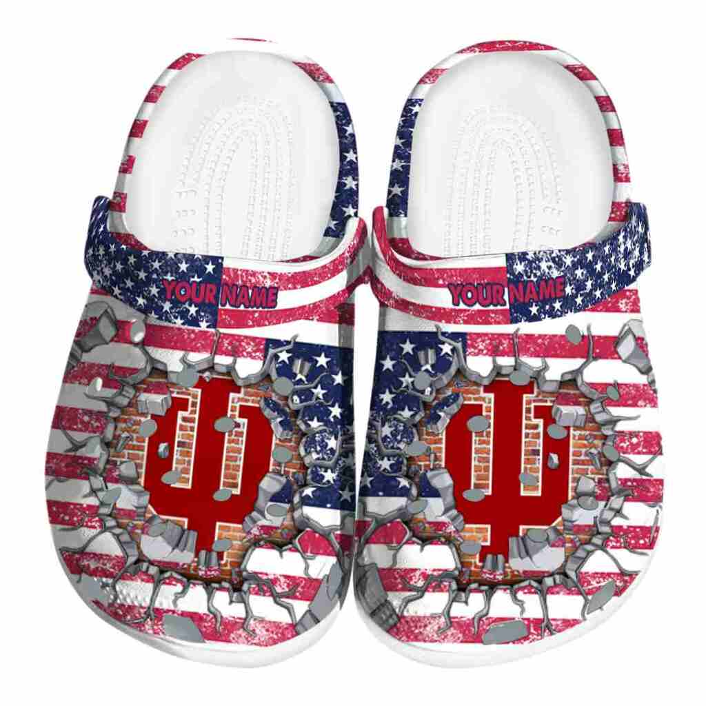 Custom Indiana Hoosiers Freedom Splinter ClogTVC1801816