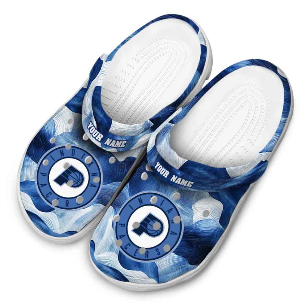 Custom Indiana Pacers Ocean Waves ClogTVC1801707 - Image 4