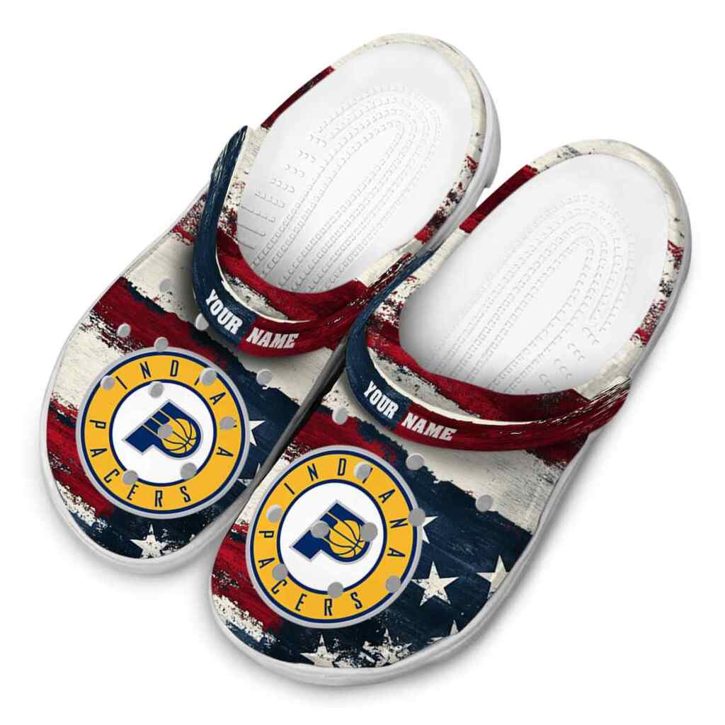 Custom Indiana Pacers Patriotic Stripes ClogTVC1801707 - Image 4