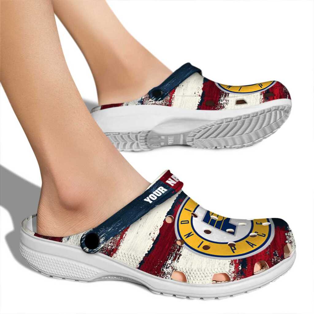 Custom Indiana Pacers Patriotic Stripes ClogTVC1801707 - Image 2