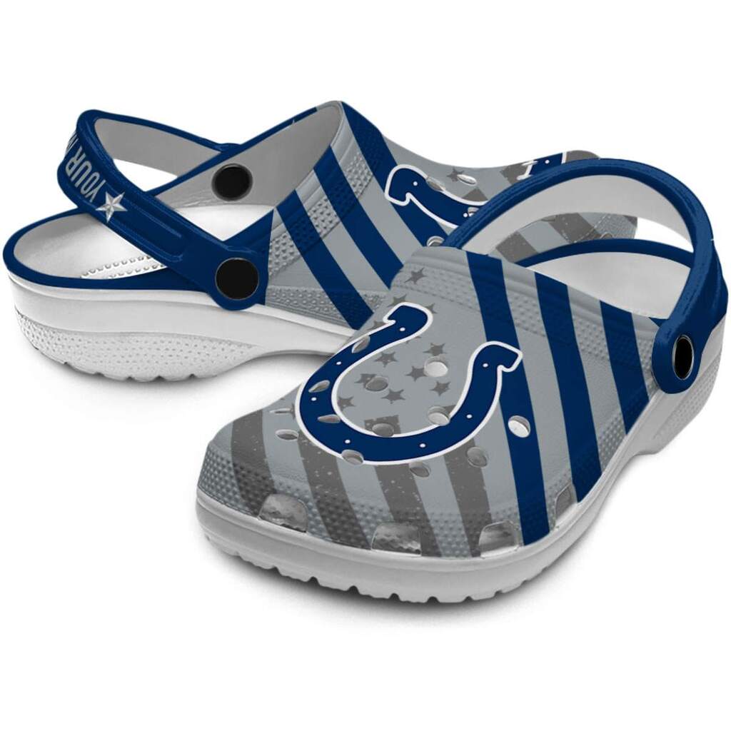 Custom Indianapolis Colts Star-Spangled Graphic ClogTVC1801998 - Image 3