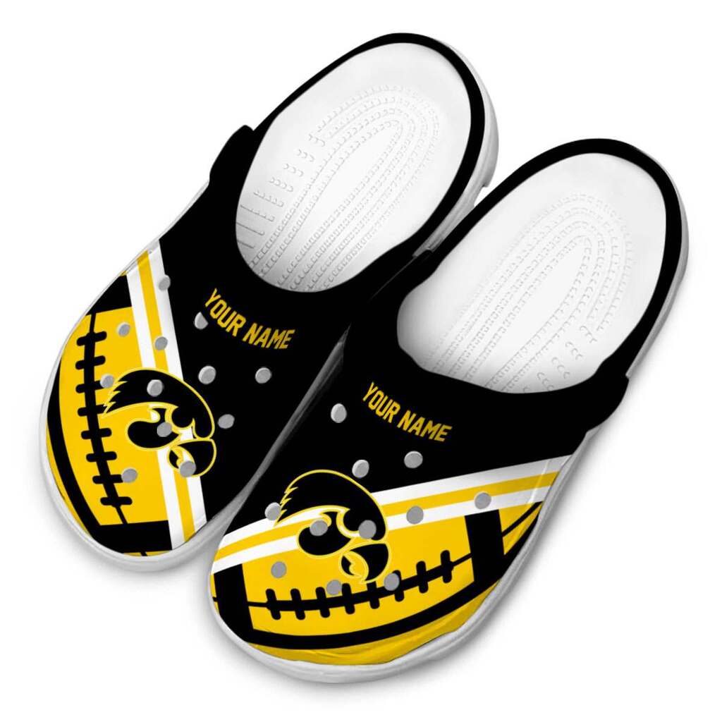 Custom Iowa Hawkeyes Football Motif ClogTVC1801993 - Image 4