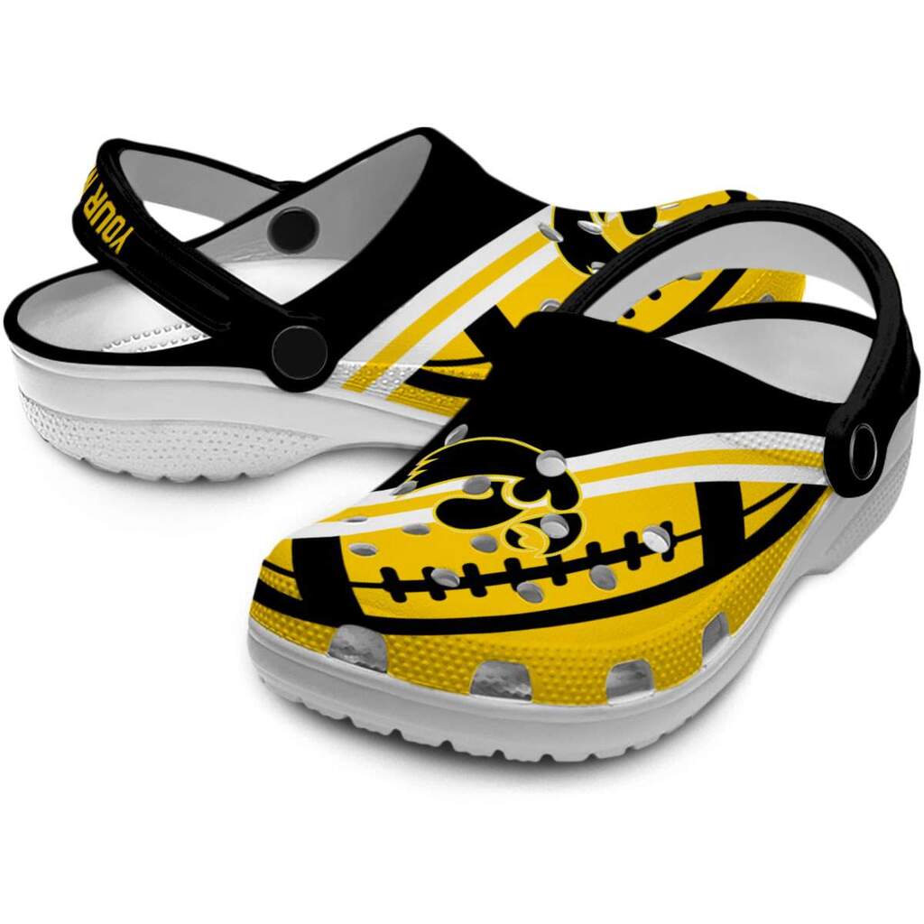 Custom Iowa Hawkeyes Football Motif ClogTVC1801993 - Image 3