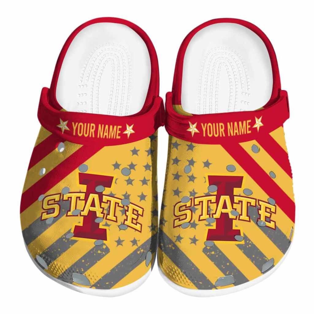 Custom Iowa State Cyclones Star-Spangled Graphic ClogTVC1801816