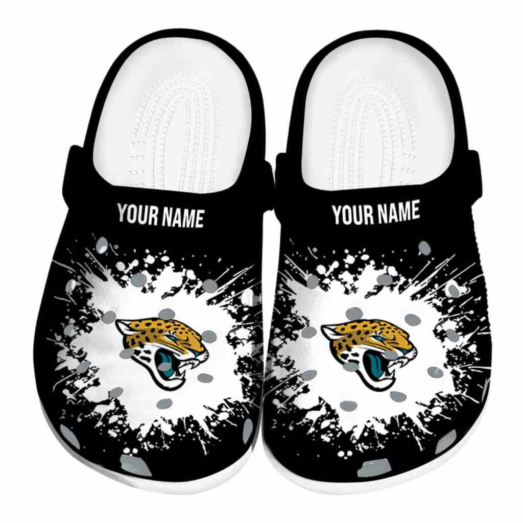 Custom Jacksonville Jaguars Splatter Background ClogTVC1801184