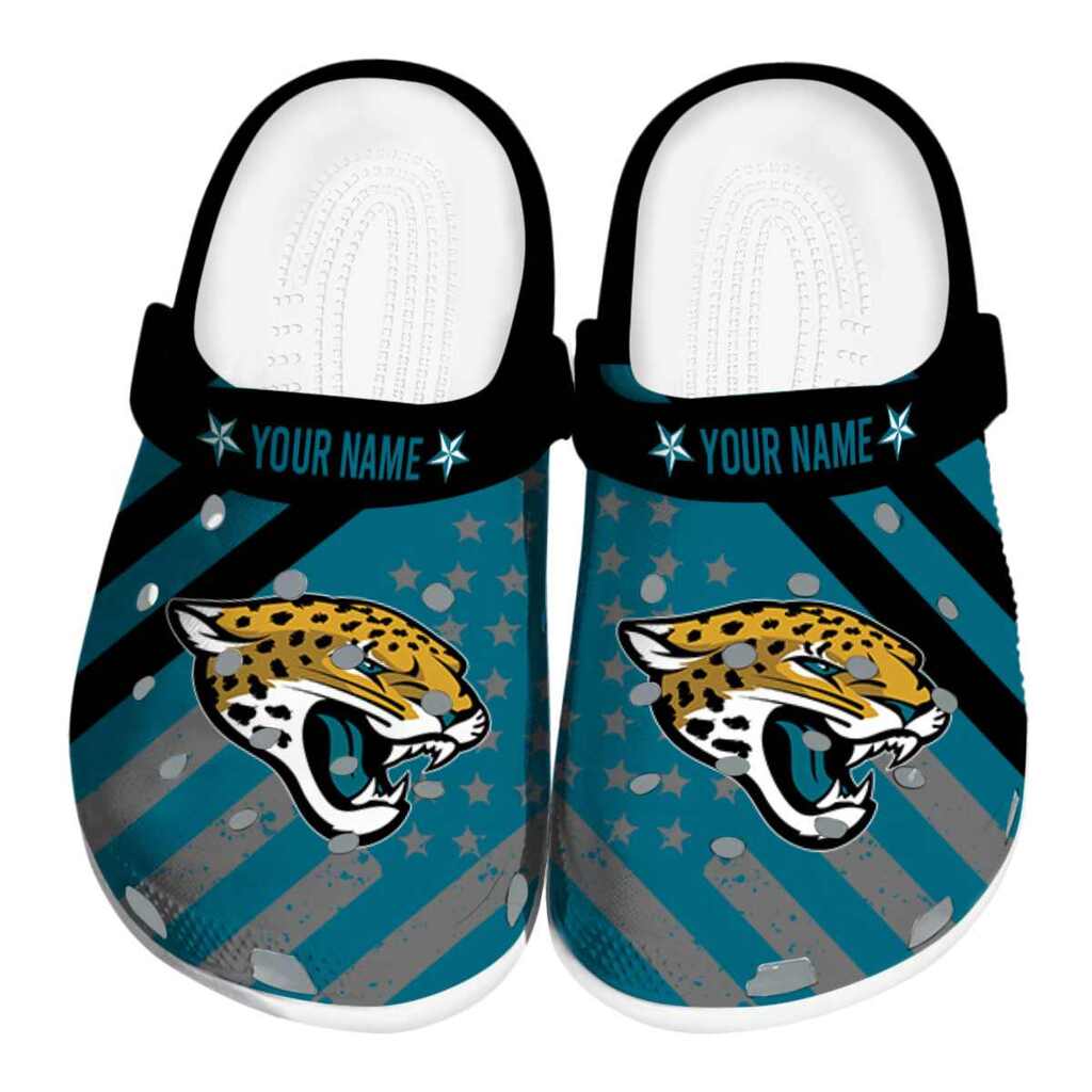Custom Jacksonville Jaguars Star-Spangled Graphic ClogTVC1801184