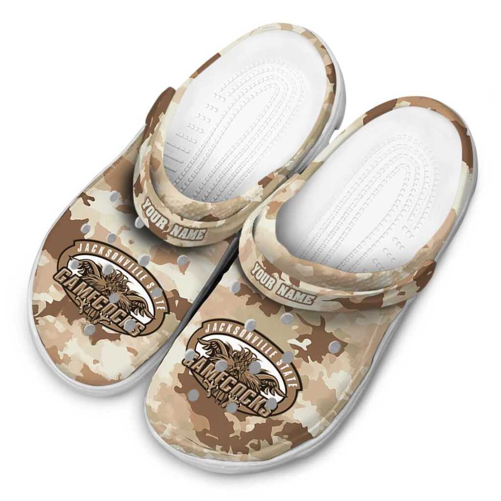 Custom Jacksonville State Gamecocks Desert Camo ClogTVC1801766 - Image 4