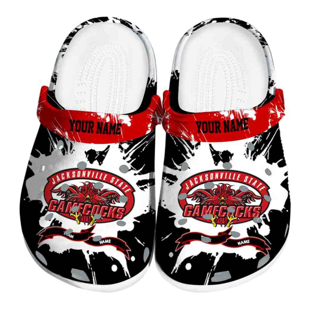 Custom Jacksonville State Gamecocks Splatter Pattern ClogTVC1801721