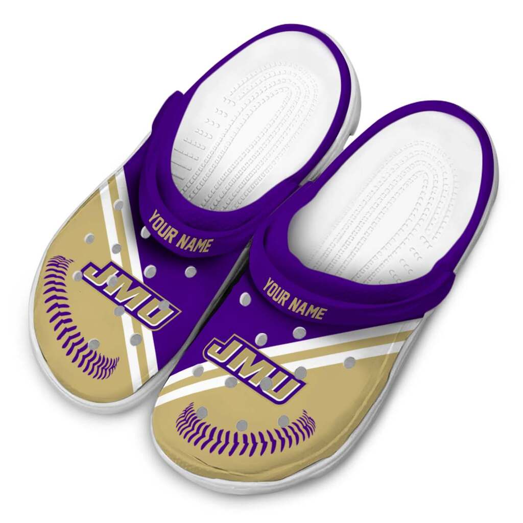 Custom James Madison Dukes Baseball Motif ClogTVC1801786 - Image 4