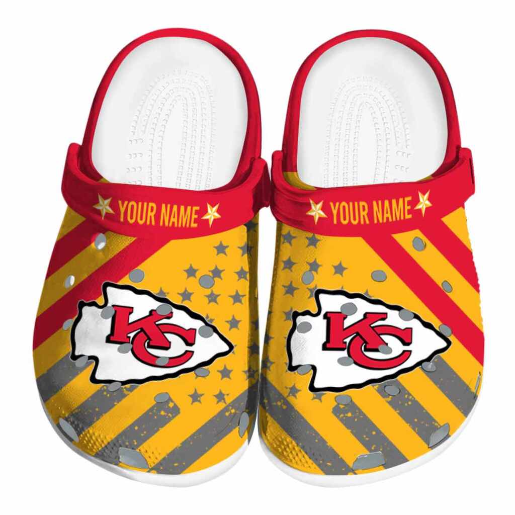 Custom Kansas City Chiefs Star-Spangled Graphic ClogTVC1801140