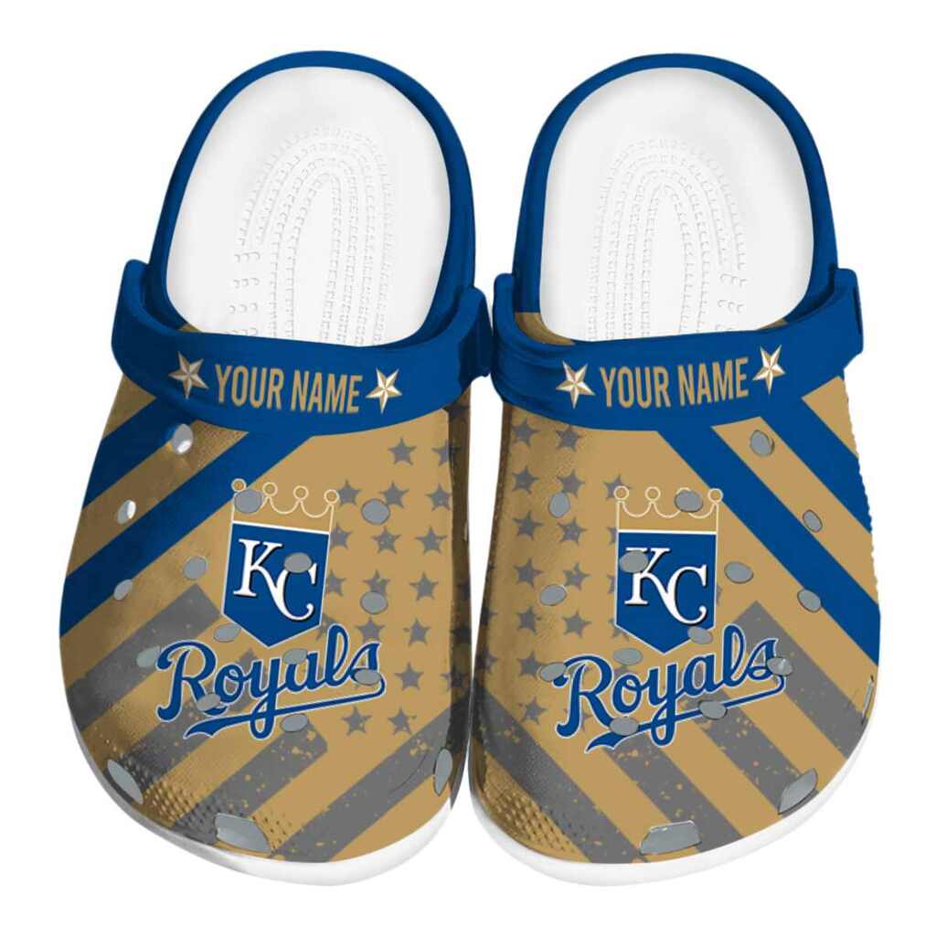 Custom Kansas City Royals Star-Spangled Graphic ClogTVC180127